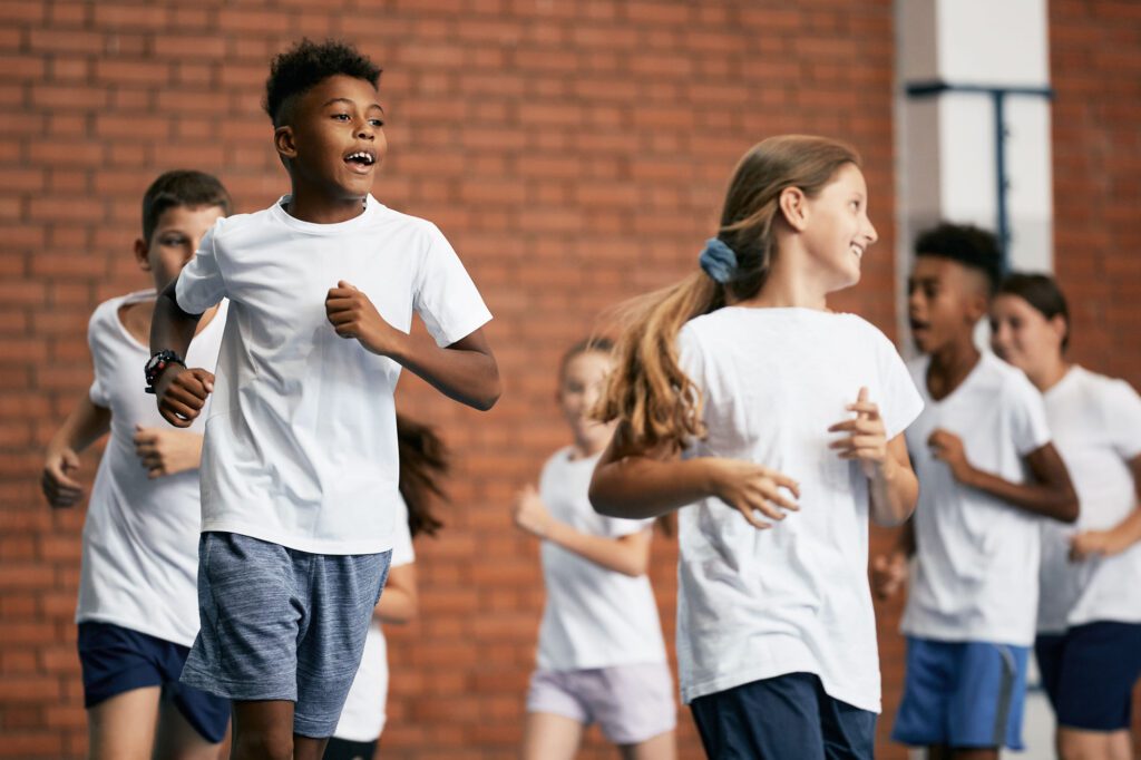 Fit for School, PE gym lesson